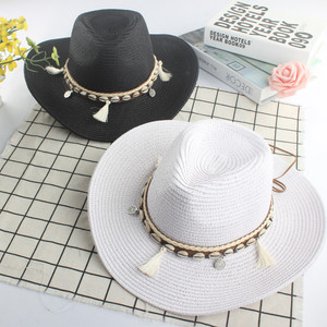 หมวกฟางปีกกว้างสำหรับเดินทาง, หมวกสไตล์ชนเผ่าสำหรับผู้ชายและผู้หญิง - Product Image 2