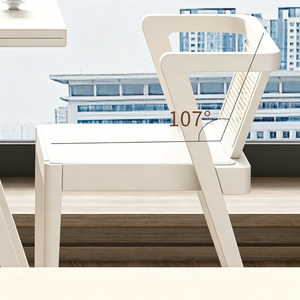 Juego de Mesa de Té de Madera Maciza que Ahorra Espacio con Sillas de Ratán, Mesa de <span class=keywords><strong>Comedor</strong></span> Plegable de 2 Plazas para Balcón Pequeño <span class=keywords><strong>y</strong></span> <span class=keywords><strong>Sala</strong></span> de Estar - Product Image 3