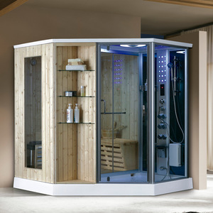 Cabine de <span class=keywords><strong>douche</strong></span> vapeur intérieure en acrylique et fibre de verre, sauna sec et humide, <span class=keywords><strong>baignoire</strong></span> à remous pour projets hôteliers - Product Image 1