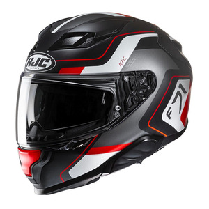 Casco Integrale per Moto Hjc F71 Bianco Grigio Rosso in Fibra Composita Taglia S - Product Image 1