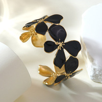 Gelang Bunga Model Baru Impor, Elegan, Serbaguna, Bahan Stainless Steel, Perhiasan Floral, Model FYD6238SZ
