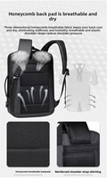 Nouveau Sac à Dos Oxford Unisexe Grande Capacité pour Affaires et Loisirs, Double Bretelles, Multifonctionnel, Extensible, Respirant