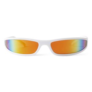 77314 Petites lunettes de soleil futuristes à monture étroite, tendance Y2K, pour hommes et femmes, idéales pour le cyclisme, les sports de plein air et la pêche - Product Image 6