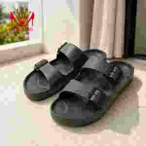 Sandales imperméables en EVA à deux sangles avec soutien ergonomique de la voûte plantaire, boucles réglables et semelle amortissante pour intérieur et extérieur - Product Image 6
