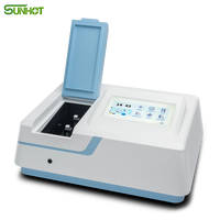 SUNHOT Hot Sale 2.0nm Double Beam UV-Visible Spectrophotometer 190-1100nm Wavelength Range Touchscreen Display Model SP-XUV5102