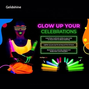 Music Concert LED Light Toys Mini Neon <strong>Glitter</strong> <strong>Pen</strong> Fan Cheers Party Decorations Concert Celebrations; Features 3D Flashing - Product Image 4