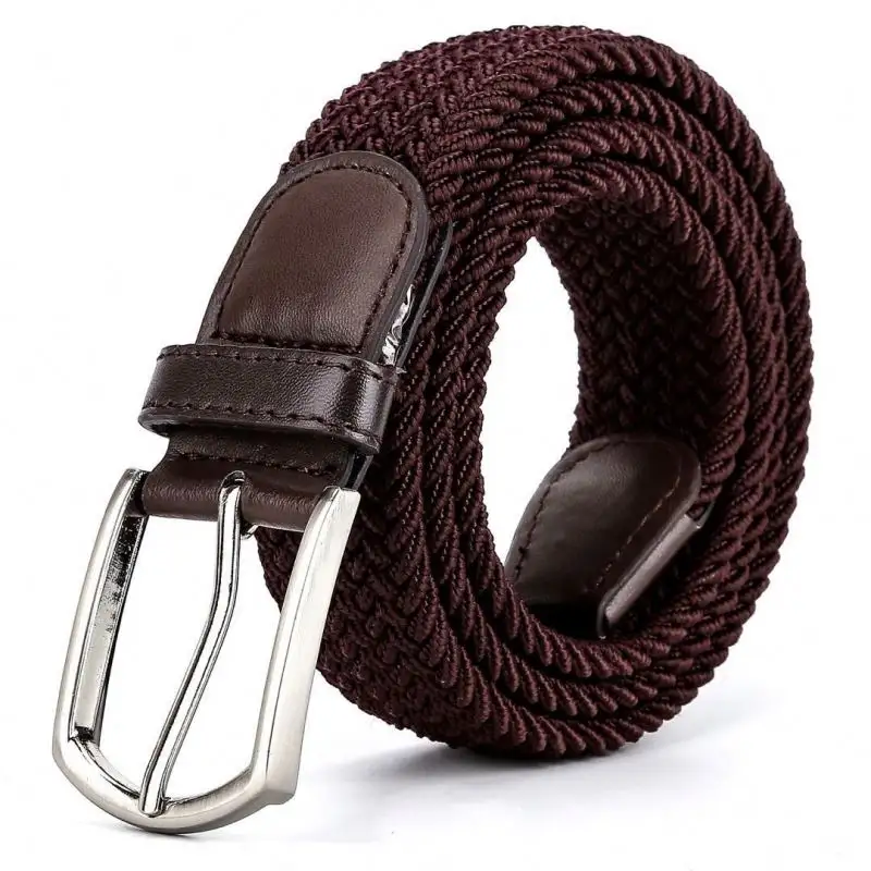 Metal Woven Stretch Braided Women Men Golf Sports Elastic Belt