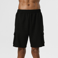 Pantalones Cortos de Baloncesto Personalizados al por Mayor con Logotipo, Cintura Alta, Largos hasta la Rodilla, 230g, Algodón y Poliéster Elástico, Bolsillos Tipo Cargo, Pantalones Cortos Deportivos al por Mayor