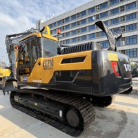 Excavatrice Volvo EC210 d'occasion, d'origine suédoise, 21 tonnes, 500 heures, diesel, sur chenilles, hydraulique, godet de 0,92 m, puissance de 110 kW, bon état