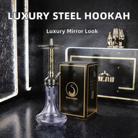 Chicha en acier inoxydable avec finition miroir, style moderne