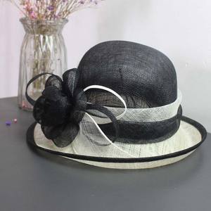 Sinamay-sombrero para el sol para mujer, sombrero para el sol con estampado Floral, para fiesta de té o boda, estilo Derby, de los años <span class=keywords><strong>2022</strong></span> - Product Image 3
