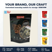 Groothandel Hoge Kwaliteit Staande Pouch voor Kruiden Soepmix Mengsel Kruidenmix Huisdierenvoer Bewaarzak met Herbruikbare Easy Tear Tab sluiting
