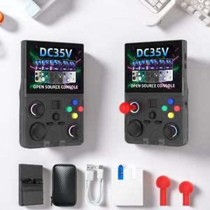 <span class=keywords><strong>Console</strong></span> de jeu portable Linux DC35V, écran 3,5 pouces, résolution 640x480, 64 Go intégrés, 15000 jeux, Wi-Fi, <span class=keywords><strong>console</strong></span> de jeu rétro - Product Image 2