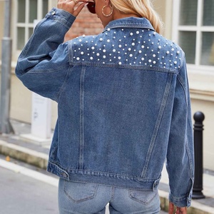 Chaqueta OOTD Personalizada con Cuentas, Chaqueta de Manga Larga con Perlas para Mujer - Product Image 3