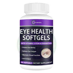 OEMプライベートラベルの目の健康ソフトジェルカプセルサプリメント、ビタミン、ルテイン、ゼアキサンチン配合、抗酸化作用と視力サポート - Product Image 1