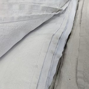 工业用途回收浴巾抹布100% 棉柔软材料白色毛巾布擦拭抹布清洁 - Product Image 3