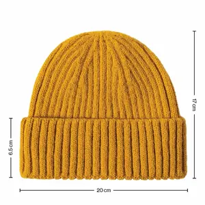 Fashion Furry Knitted Mohair Acrylic Unisex High Quality Winter Plain Dyed Custom Warm Knit Heated Beanie