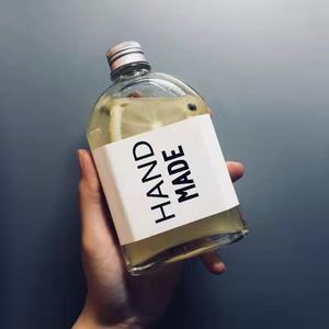 Botella de Licor de Vidrio Plana Vacía de 500 ml, en Oferta, para Whisky, Ron, Licores, Vodka, Ginebra - Product Image 5