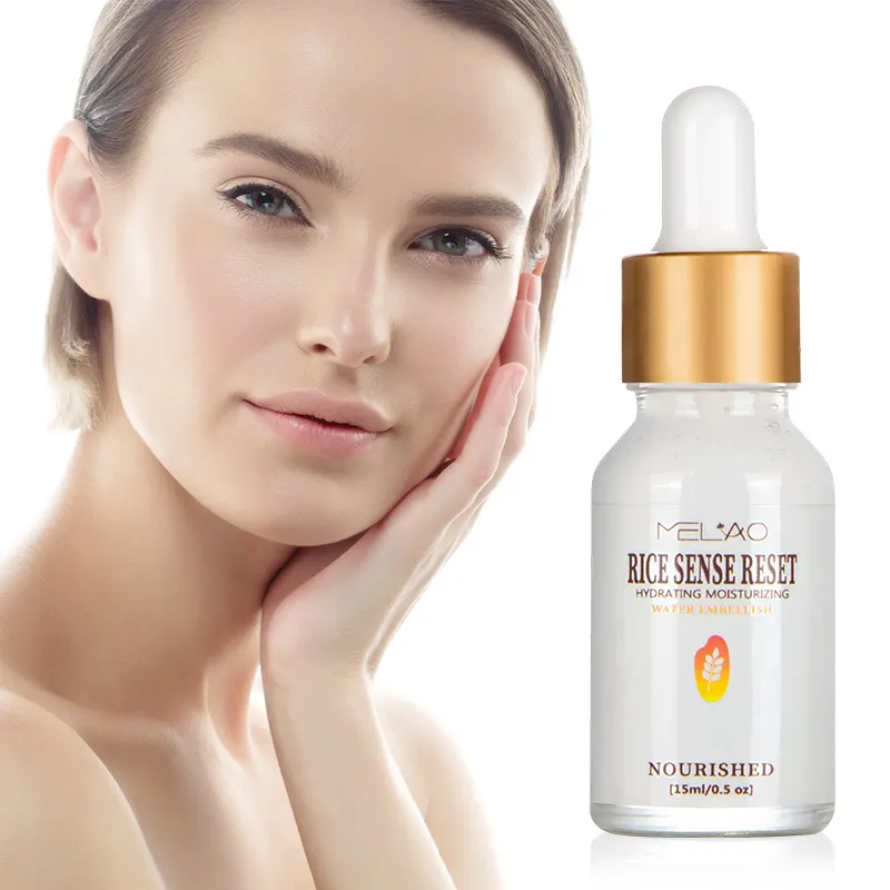 Anti-Aging nemlendirici kızdırma özü yüz Serum sıvı pirinç su serumu pirinç Serum beyazlatma