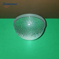 Lentille LED texturée personnalisée, composant optique de précision pour lampes industrielles et applications d'éclairage LED uniforme