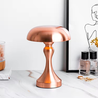 Lampe de table de chevet moderne pour chambre à coucher et salon Lampe de bureau à DEL en fer sans fil avec batterie et port de chargement USB