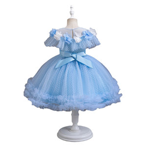 Vestido de Niña de las Flores de Alta Calidad Hecho en Fábrica con Capa para Bodas, Cumpleaños, Navidad y Ocasiones Especiales - Product Image 6