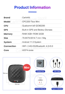 Carlinkit-Carplay inalámbrico Android Auto, 3G + 32G, <span class=keywords><strong>Google</strong></span> Play, Youtube, Netflix, sistema Android completo, caja IA - Product Image 6