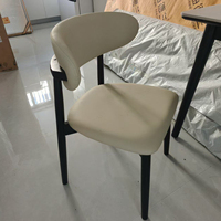Chaise de salle à manger 2026 SGJJ, style mid-century moderne et minimaliste, avec dossier en tissu et bois, écologique, durable et stable, pour la maison, le bureau, l'hôtel et les banquets