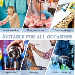 47 inch Heavy Duty PVC Vinyl <b>Apron</b>, Transparent <b>Waterproof</b> Oil Proof Plastic <b>Apron</b>, Reusable Protective <b>Apron</b> - Product Image 5
