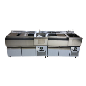 Superbe station de bar à cocktails en acier inoxydable - Product Image 1