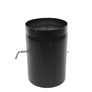 Coude de <span class=keywords><strong>tuyau</strong></span> de poêle à bois simple paroi 6 pouces noir en acier au carbone - Product Image 5