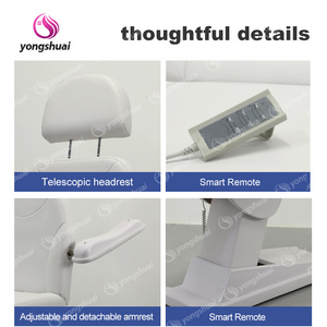 Camilla de Masaje Eléctrica Moderna de Cuero Genuino, Ajustable, para Salón de Belleza, Silla y Cama Facial con 3 Motores - Product Image 6