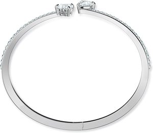 <strong>Swarovski</strong> Mesmera Collection Gold <strong>Bangle</strong> Heart White - Product Image 2
