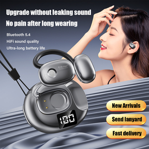 Ows หูฟังสเตอริโอ Hi-Fi หูฟังบลู<span class=keywords><strong>ท</strong></span>ูธ, หูฟังไร้สายบลู<span class=keywords><strong>ท</strong></span>ูธเวลาแฝงต่ำ BT 5.3หูฟังแบบเปิดโล่ง - Product Image 2