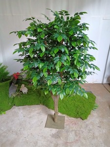 Arbre Artificiel Heureux en Pot, Plante Verte pour Décoration de Salon, Entrée, Bureau, Maison d'Hôtes, Table ou Sol - Product Image 4