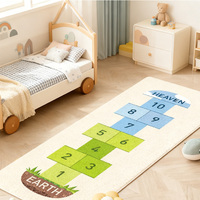 Rutschfester Teppich mit abstraktem Muster, maschinengefertigt, umweltfreundlich, für Babys zum Krabbeln, für den Innenbereich, Wohnzimmer, Kinderteppich