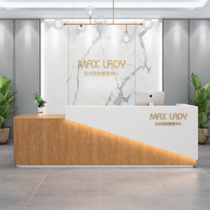 Bancone Reception Moderno di Lusso Personalizzabile, Ecologico e Durevole, Regolabile per Hotel, Saloni di Bellezza, <span class=keywords><strong>Bar</strong></span> e Casse - Product Image 5