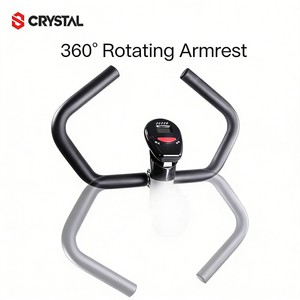 Vélo d'exercice vertical CRYSTAL SJ001 à transmission par courroie, résistance magnétique, écran LCD, siège réglable, 150 kg, pour <span class=keywords><strong>cardio</strong></span> fitness à domicile - Product Image 2