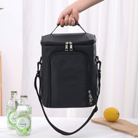 Sac isotherme double compartiment personnalisé grande capacité pour pique-nique extérieur, sac à bandoulière portable pour repas bento avec isolation thermique
