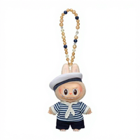 100% Original POP MART Labubu the Monsters Denliegende Labubu's Vinyl Doll Keychain Gift Plush Doll Blind Box
