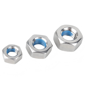 Tuerca hexagonal <span class=keywords><strong>de</strong></span> nailon con parche <span class=keywords><strong>de</strong></span> nailon <span class=keywords><strong>de</strong></span> alta calidad, <span class=keywords><strong>precio</strong></span> <span class=keywords><strong>de</strong></span> fábrica, disponible para OEM y ODM, DIN934 SS SUS304 316, tuerca <span class=keywords><strong>de</strong></span> seguridad hexagonal <span class=keywords><strong>de</strong></span> nailon - Product Image 1