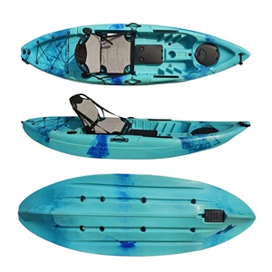 <span class=keywords><strong>Kayak</strong></span> de plástico HDPE para una sola persona de 10 pies con plataforma de asiento de aluminio, bote para pesca en Río, se puede equipar con buscador de peces - Product Image 1