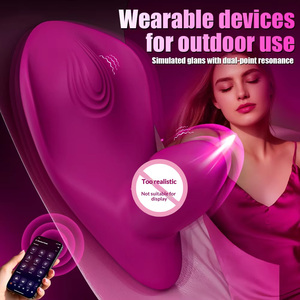 Vibratore Silenzioso per Donne <span class=keywords><strong>Secret</strong></span> <span class=keywords><strong>Love</strong></span>, Impermeabile in TPE, Ricaricabile USB, Controllo Remoto via App, Vibrazione Multifrequenza, per Dormitorio - Product Image 1