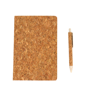 Cubierta de corcho Premium A5, Juego de Cuaderno con bolígrafo de tapa dura, regalo promocional - Product Image 4