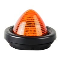 Nouvelles feux de position latéraux LED 12V 2 pouces de haute qualité, forme balle, ajustement universel, marque Hongjin, lentille rouge/ambre