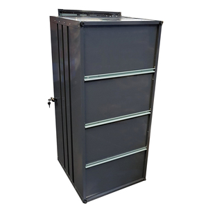 Caseta de Almacenamiento Exterior Pequeña de Hierro Forjado Personalizada, Caja Metálica para Patio con Sistema de Cierre para Ropa y Cojines - Product Image 3