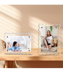 Hai mặt rõ ràng <span class=keywords><strong>Acrylic</strong></span> khung ảnh nam châm khung hình tinh thể cho hiển thị tưởng niệm Loại sản phẩm nhựa - Product Image 6