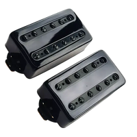 High Quality Black Cover Humbucker Brass Baseplate LP Guitar Pickup with Alnico 5 Magnet