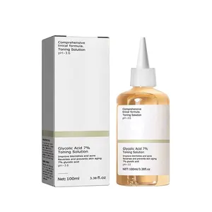 Solution tonifiante à l'acide glycolique à 7 % en marque blanche, exfoliation douce, améliore l'état de la peau, éclaircit le teint, 100 ml, 240 ml, sérum pour le visage - Product Image 1