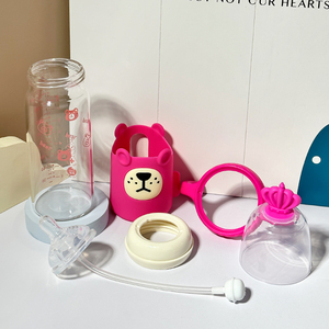 Bouteille de lait pour bébé en silicone de qualité alimentaire personnalisée en gros, 240 ml, <span class=keywords><strong>biberon</strong></span> pour nourrissons, eau, alimentation - Product Image 5